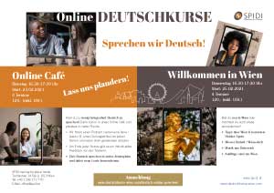 Flyer SPIDI Online-Deutschkurse